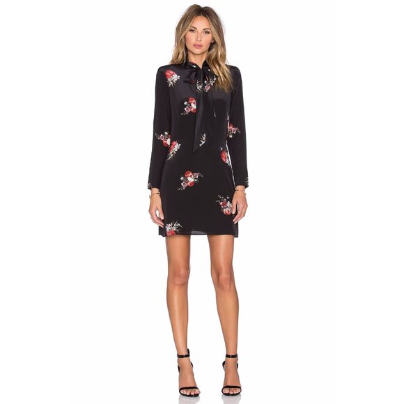The Kooples Floral Tie Neck Dress ASO Anastasia Steele - Picture 6 of 11